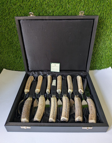 Abbeyhorn steak knife - knife, and