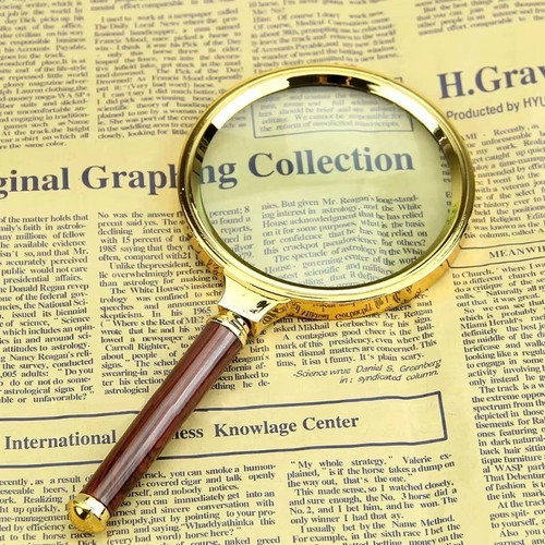Magnifying glass handheld aid - glass,