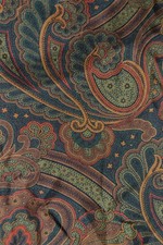 silk / cotton green men's