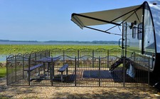 XXL Large Dog Playpen Fence DIY Metal Camping Dog Fences Animal Cage Exercise UK