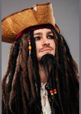 Mens Deluxe Jack Sparrow Wig
