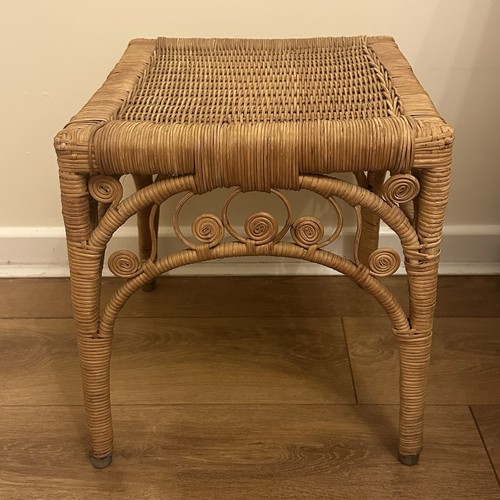 Vintage rattan wicker - &, square