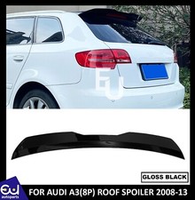 FOR AUDI A3 S3 RS3 8P 2008-13 SPORTBACK 5 DOOR RS3 LOOK REAR ROOF SPOILER BLACK