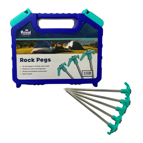 Rock pegs case x20 tent - case,