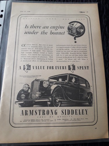 1939 armstrong siddeley - armstrong,