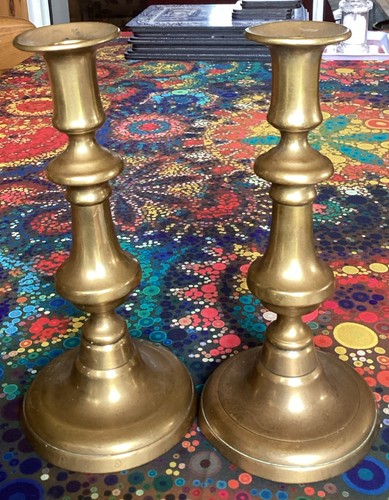 Pair antique brass - pair,