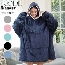 Hoodie Oversized Blanket Sherpa Fleece Extra Large Giant Hooded Sweatshirt Adult
