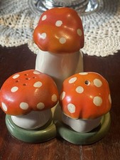 Vintage Novelty 1950s Cortendorf Toadstool Cruet Set