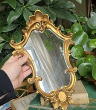 Vintage Wall Mirror Golden Gilt Ornate Frame Galley Wall Baroque Rococo