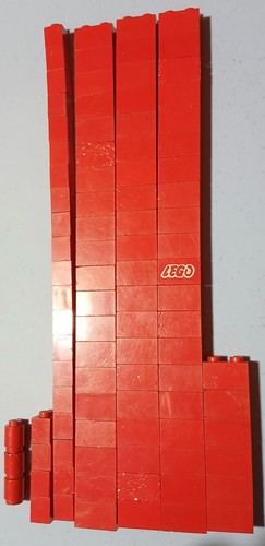 Lego x93 red and 2s - red, 1s