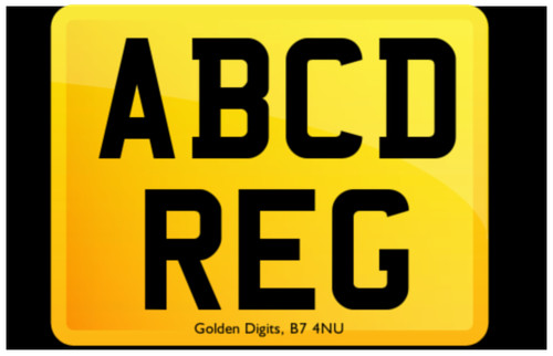 Rear number plate motorcycle - plate,