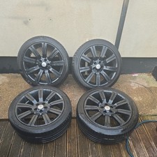 Vw T5 T6 20 inch Range Rover Alloy Wheels With Bolts, Spigot Rings.