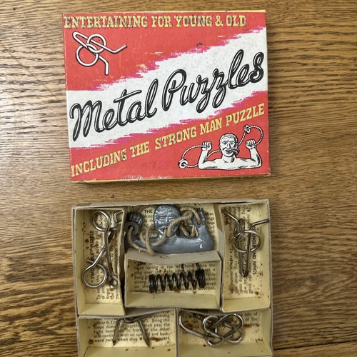 Vintage six metal puzzles - vintage,
