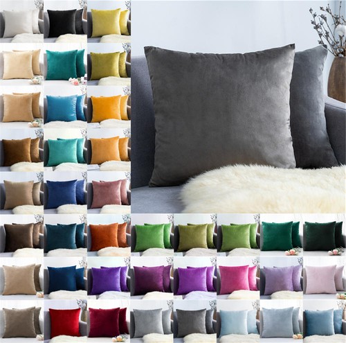 Plush velvet cushion cover - plush,