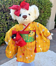 RARE 1998 Disney Teddy Bear Convention Koto Bears Geisha Aya & Her Favorite Doll