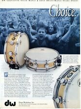 2000 Print Ad of Drum Workshop DW Craviotto & Edge Snare Drums