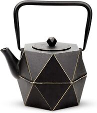 Japanese Cast Iron Teapot Black infuser Stovetop Chinese Loose Leaf Kettle 900ml