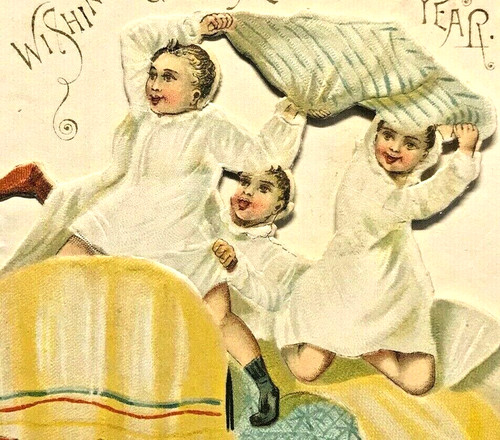 Edwardian greetings card - edwardian,