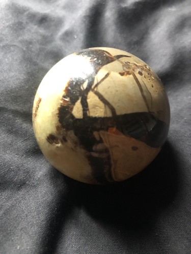 Unusual septarian sphere - septarian,