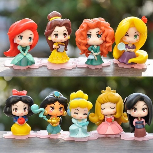 9pcs princess pvc figure - figure, set