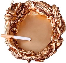 Gold Dragon Ashtray - Vintage