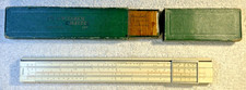 FABER CASTELL Vintage Trigonometric Slide Rule 1/87 in Original Case