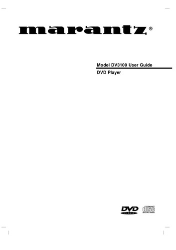 Marantz dv3100 dvd - marantz, player