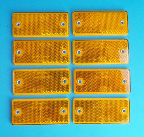 Amber side reflectors 90mm - x,