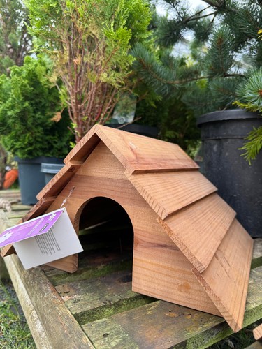 Hedgehog house wooden - hedgehog,