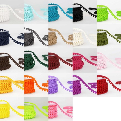 12mm mini bobble fringe trim - bobble,