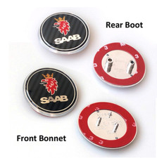2x Saab Badge 9-3,9-5 Set Boot