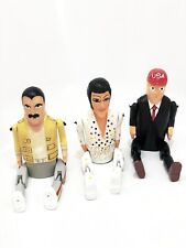 Shelf Sitter Ornament Wooden 15cm Painted Trump Elvis Freddie Mercury Carving