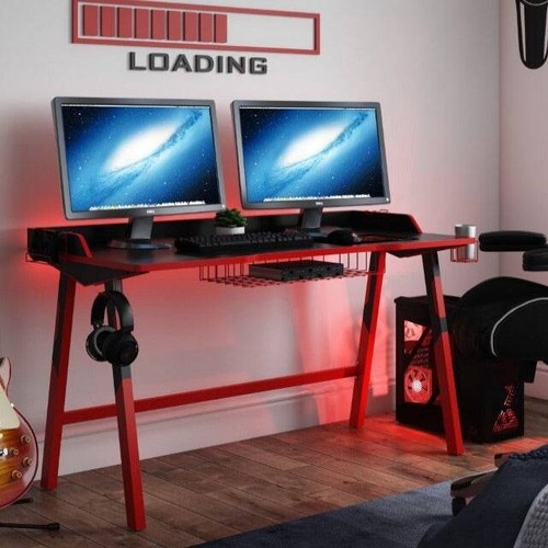 Fuego gaming desk red and - fuego,