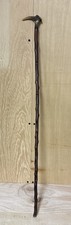 Antique LADIES BLACKTHORN Walking Stick ROE DEER ANTLER HANDLE 31in (556a)