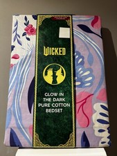 Marks & Spencer Wicked Glinda Single Duvet Cover Set, Glow In The Dark New