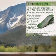 Cosy Lift Height Boosting Insoles ECO friendly  Help The Planet