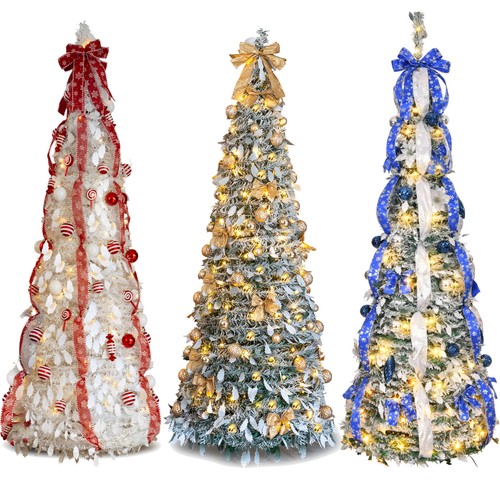 6ft 7ft slim pencil christmas - 6ft,