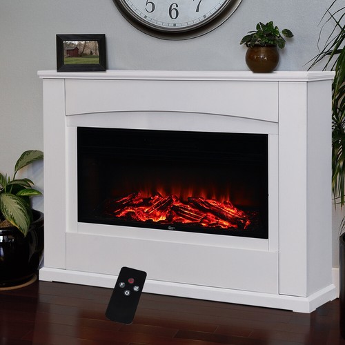 Inset electric fireplace suite - inset,
