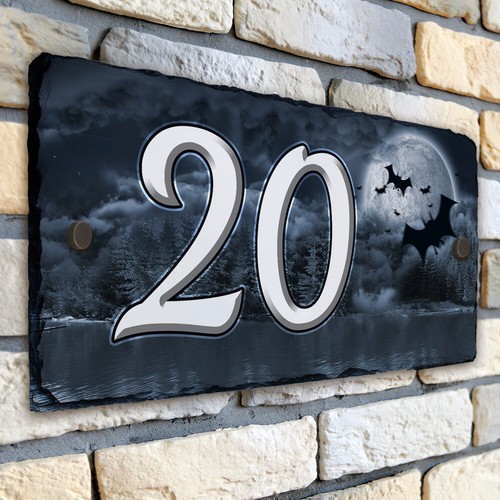 Gothic style house number - gothic,