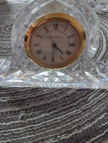 Tyrone crystal mantle clock - crystal,