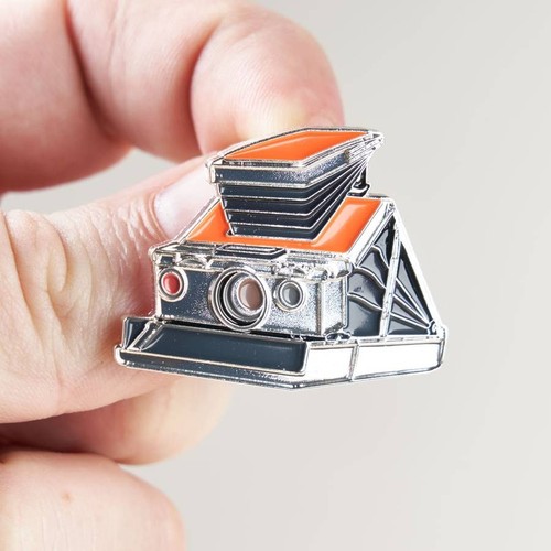 Polaroid lapel pin - polaroid, sx-70