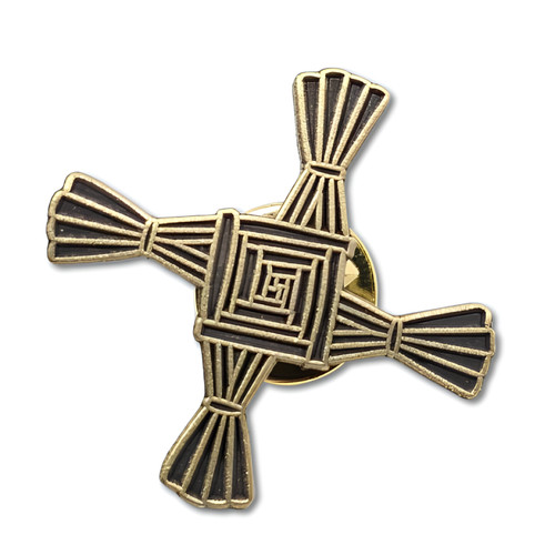 Brigid cross pin - cross, badge