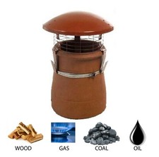 4X CHIMNEY POT RAIN COWL/CAP