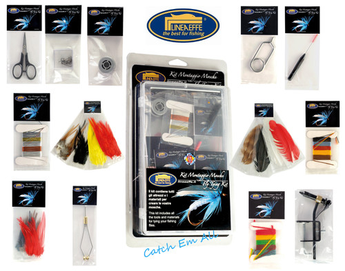 Fly tying kit with feathers - tying,