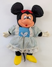 Vintage Minnie Mouse Plush Japan Young Epoch Disney Monchichi Thumb Sucking 9"