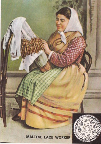 Maltese lace worker artist - lace,