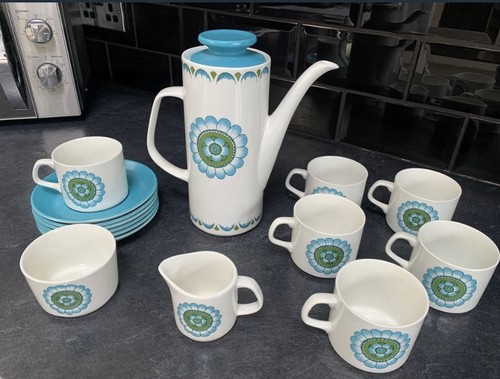 Vintage meakin coffee set - j&g,