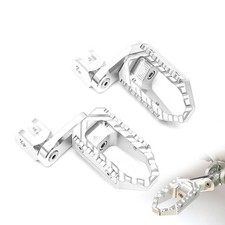 For Suzuki DL 650 XT V-Strom 15-18 40mm Lower Front Foot Pegs Wide Rider Silver