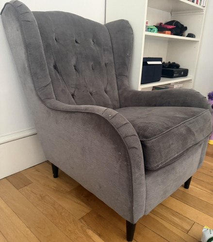 Ikea grey velvet - ikea,