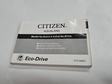 Citizen Aqualand instruction